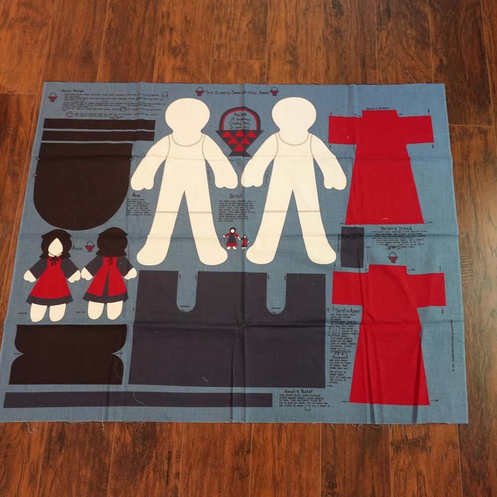 Gentle Sarah & Little Anne Amish Dolls Cut & Sew Cotton (1pc)
